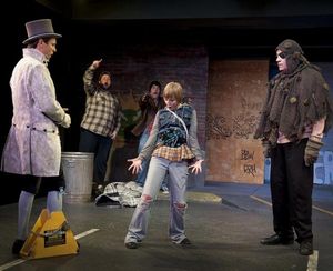 Brad Stephens (The Scarlet Pimpernel), Shane Strawbridge (Mack), Eric Dobbins (Franki Photo