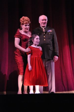 Lorna Luft, Samantha Keleher and Edward James Hyland Photo