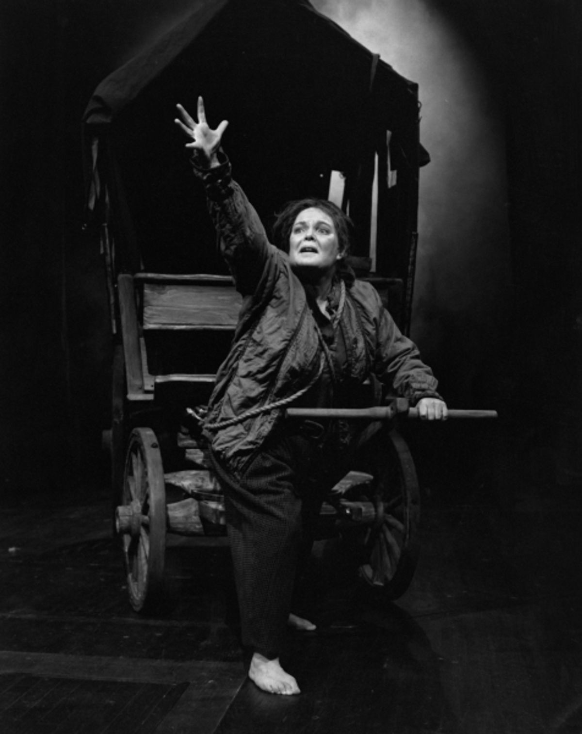 Susan Wright in Mother Courage (John Neville directed) at 