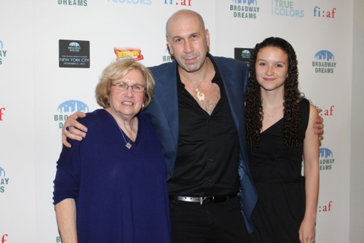 Miriam Schonfeld, Jeremy Schonfeld and Alexandra Schonfeld at 