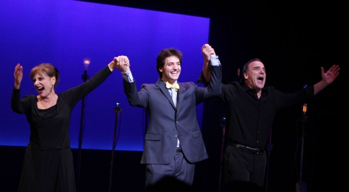 Patti Lupone & Mandy Patinkin wishing Patti's son Josh a Happy Birthday at 
