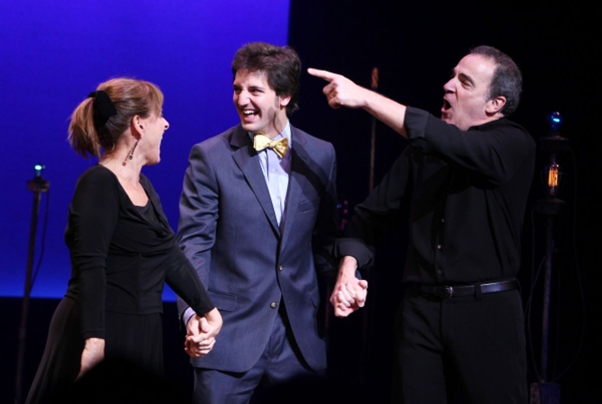 Patti Lupone & Mandy Patinkin wishing Patti's son Josh a Happy Birthday at 