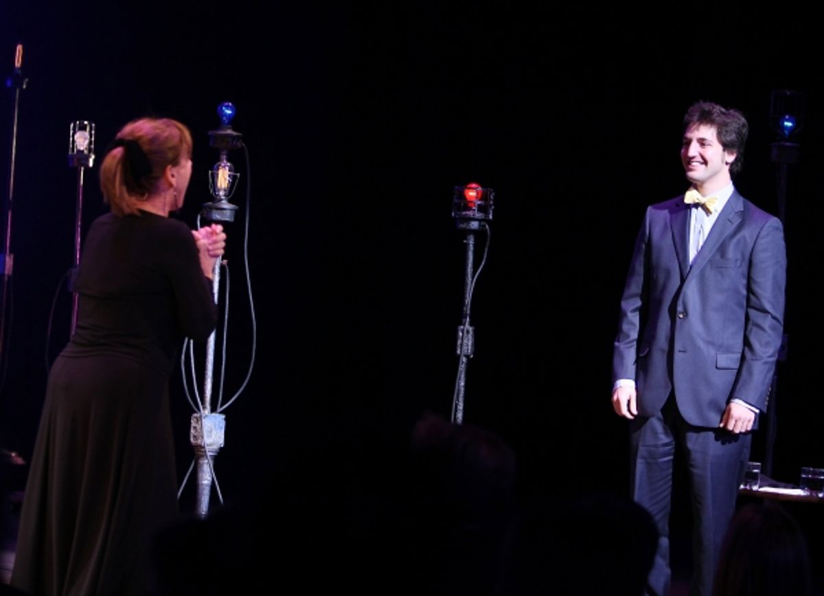 Patti Lupone & Mandy Patinkin wishing Patti's son Josh a Happy Birthday at 