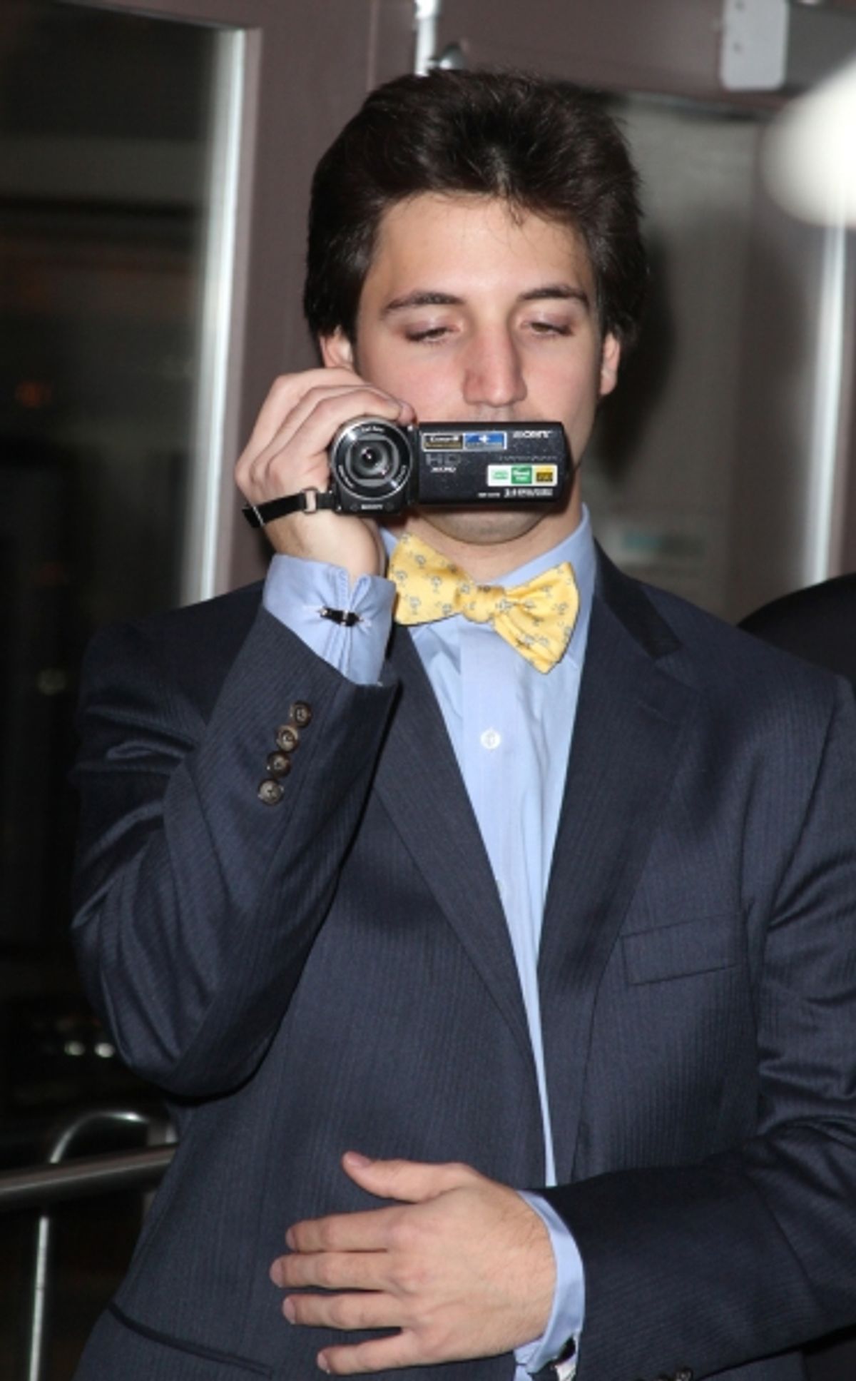 Patti Lupone's son Joshua Johnston  at 