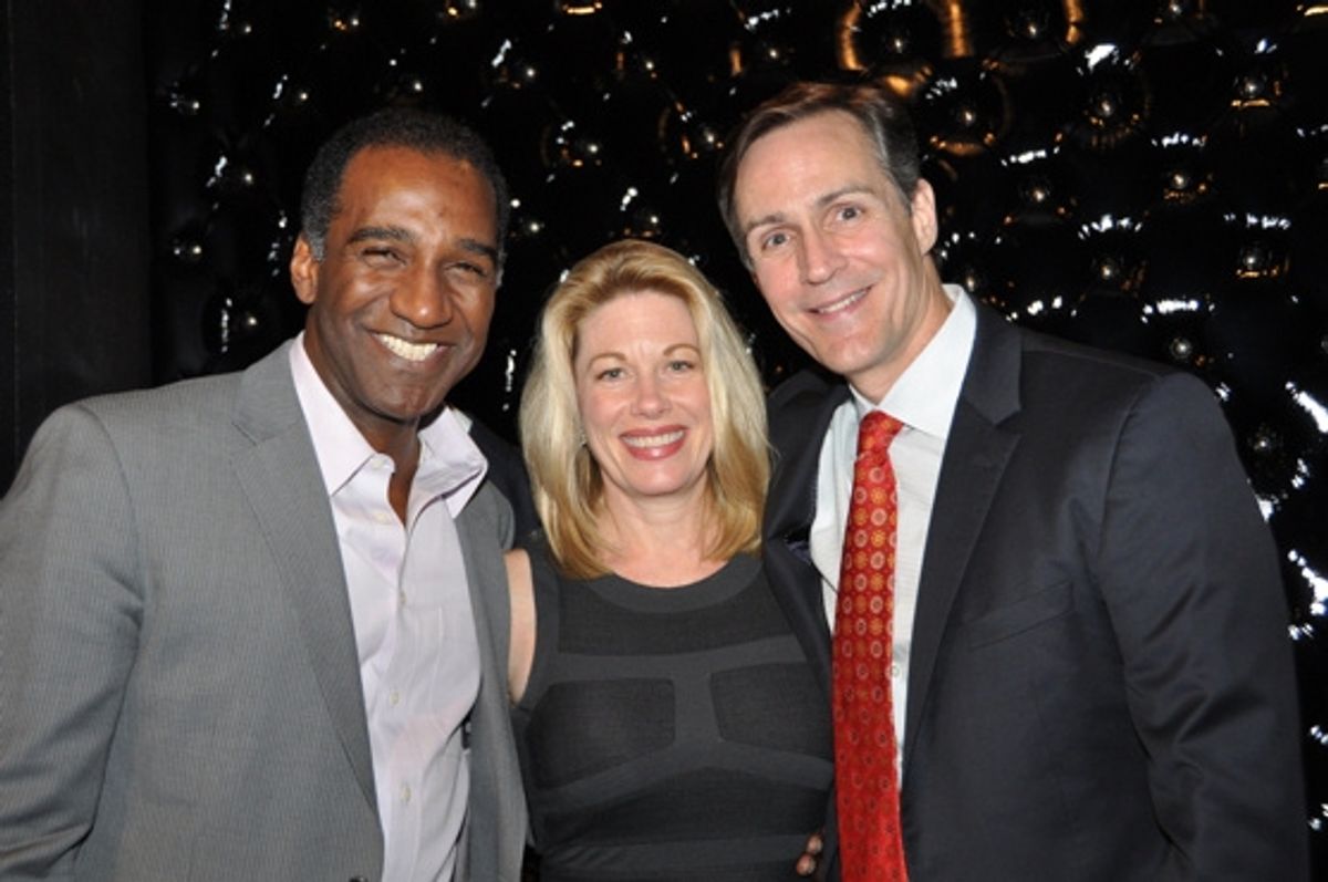 Norm Lewis, Marin Mazzie and Howard McGillin at 