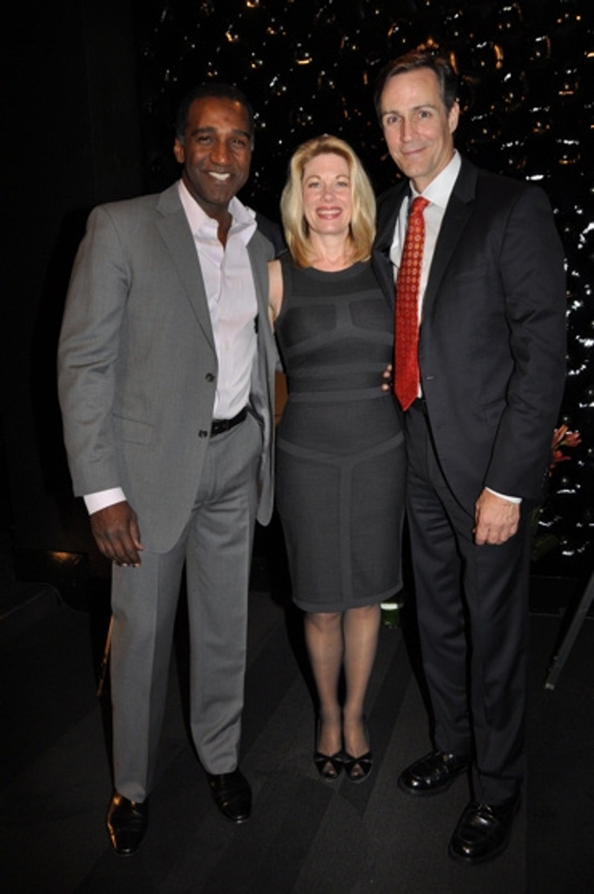 Norm Lewis, Marin Mazzie and Howard McGillin at 