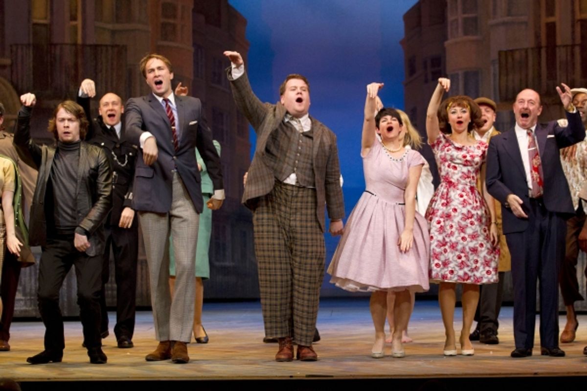 Daniel Rigby, Oliver Chris, James Corden, Jemima Rooper, Claire Lams and Fred Ridgeway at 