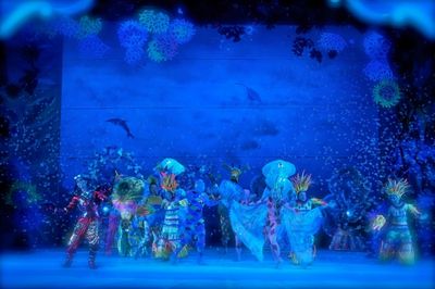 OJ Mariano (Sebastian) leads "Under the Sea" musical number Photo