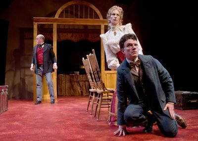 Don Brady, Lisa Peretti and Frank Lawler in BeasleyÃ¢â‚¬â„¢s Christmas Part Photo