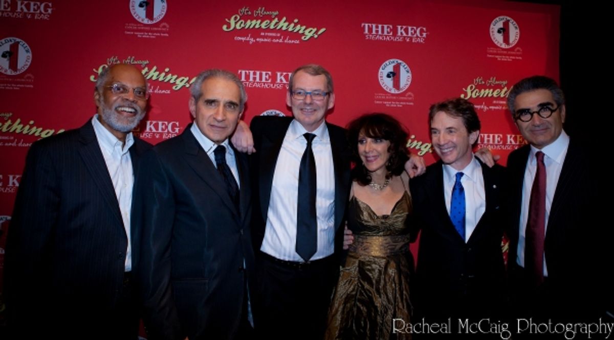 Rudy Webb, Fred Levy, Rick Muller, Andrea Martin, Martin Short and Eugene Levy at 