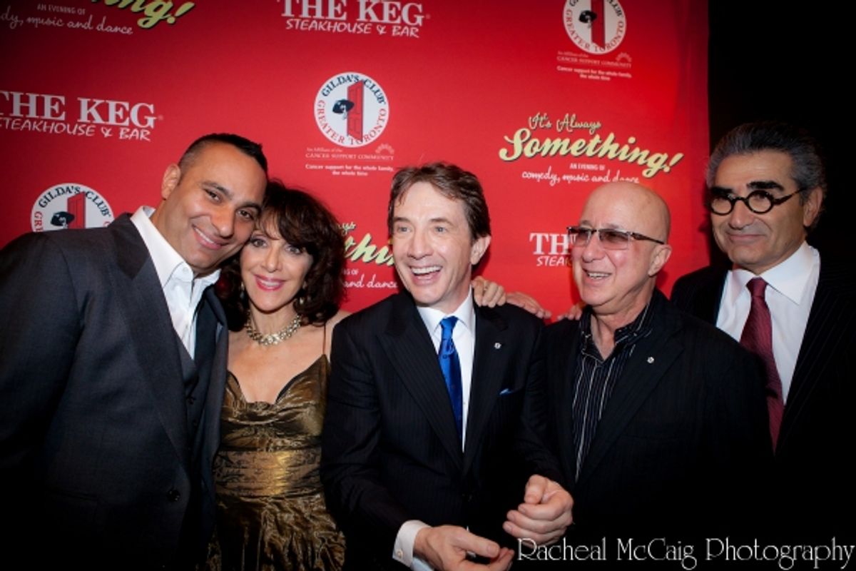 Russell Peters, Andrea Martin, Martin Short, Paul Shaffer and Eugene Levy at 