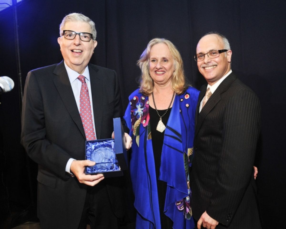 Marvin Hamlisch, Artistic Director Nancy Rhodes, Board Chairman Daniel De Siena at 