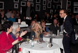 Tedd Firth greeting the audience  Photo