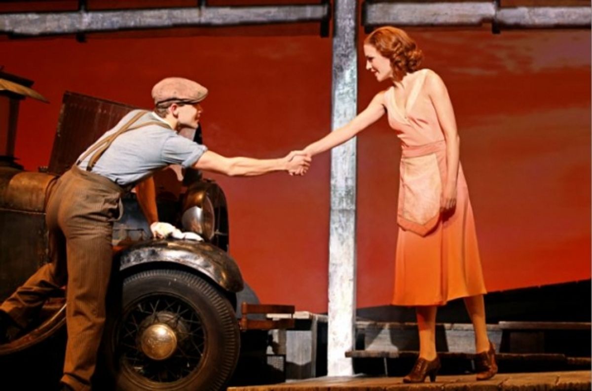 Jeremy Jordan, Laura Osnes at 