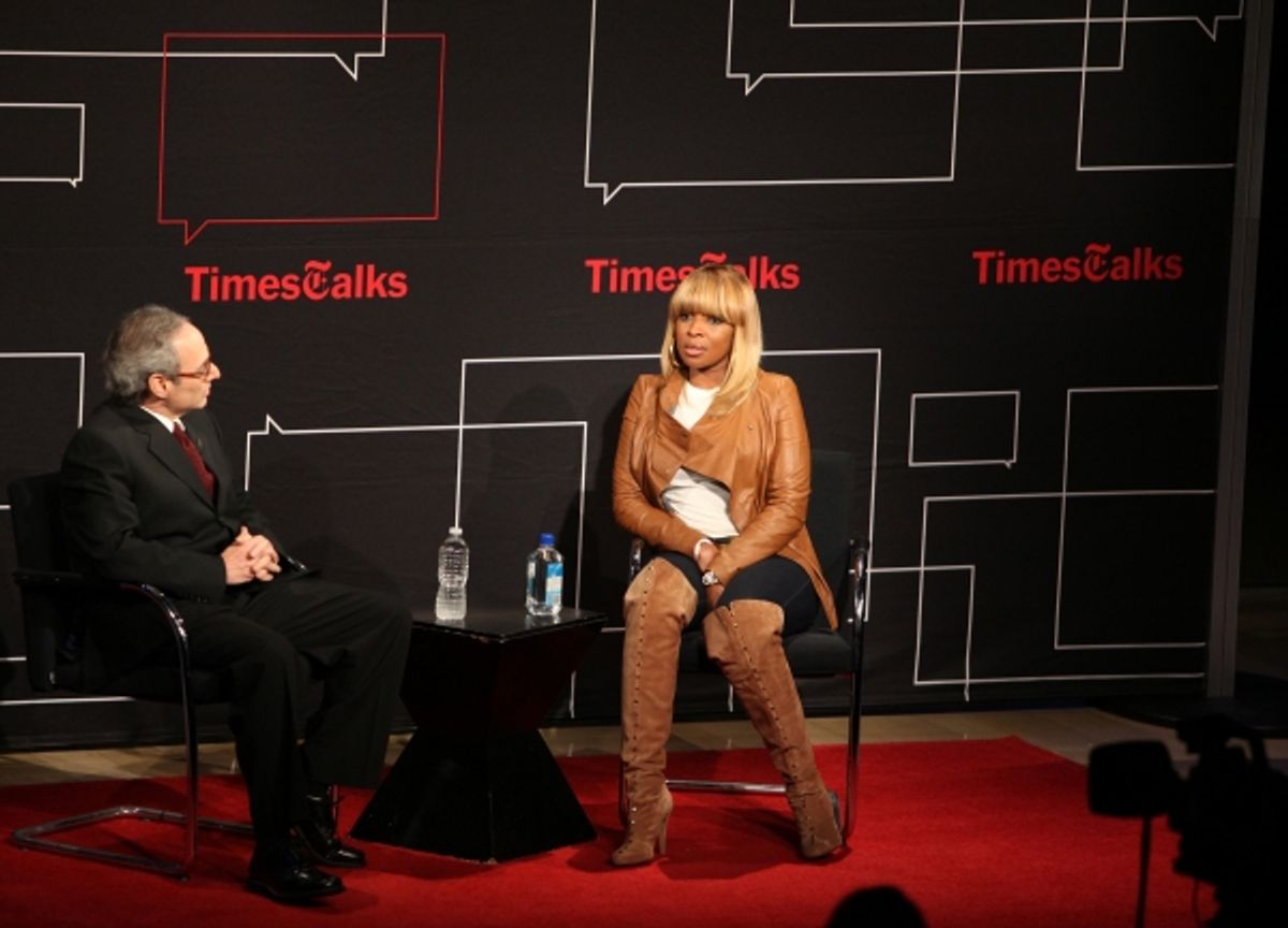 Jon Pareles & Mary J. Blige at 