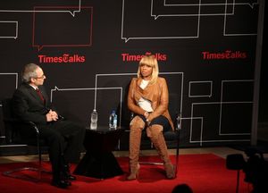 Jon Pareles & Mary J. Blige Photo