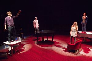 Jason Danieley, Andrew Mueller, Jenni Barber and Michelle Duffy
 Photo