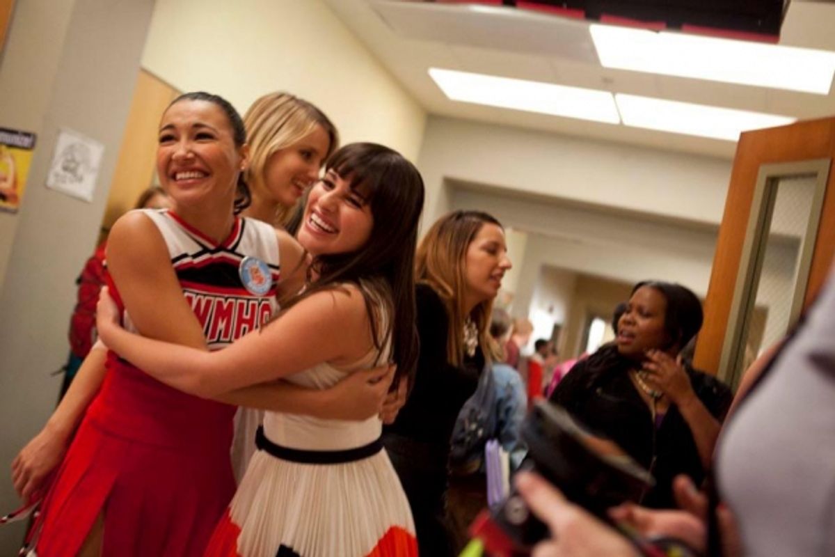 Naya Rivera, Lea Michele at 
