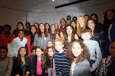 Children from Broadway Kids Care with Kenny Ortega Photo