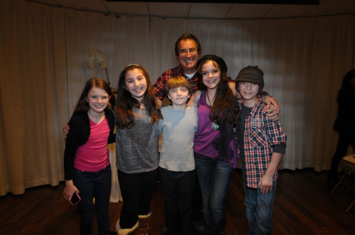 Children from Broadway Kids Care with Kenny Ortega at 