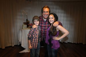 Talon Ackerman, Kenny Ortega, and Kelsey Fowler  Photo