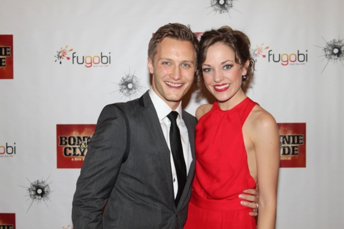 Nathan Johnson and Laura Osnes at 