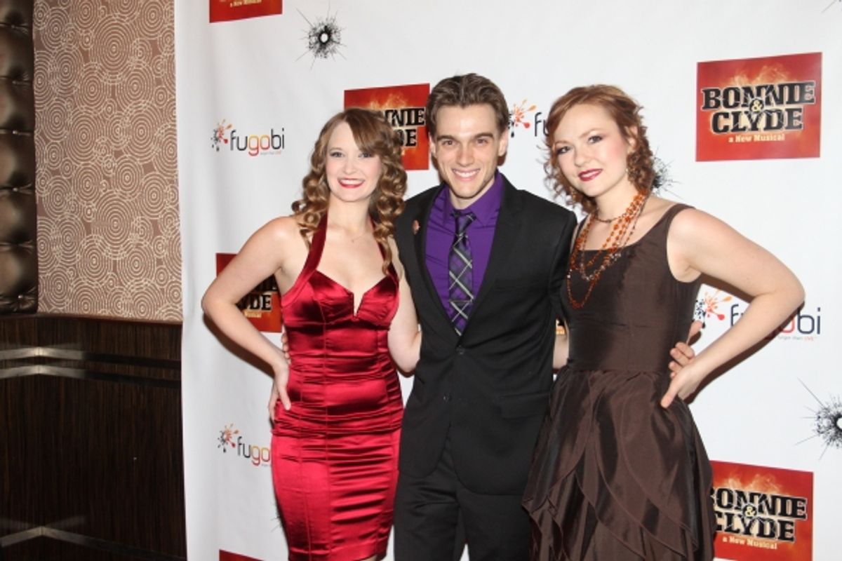 Cassie Okenka, Justin Matthew Sargent and Katie Klaus at 