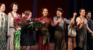 Laura Osnes & Jeremy Jordan with the Company @ BroadwayWorld Laura Osnes & Jeremy Jordan with the Company Photo