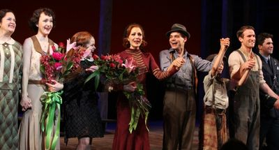 Laura Osnes & Jeremy Jordan with the Company Photo