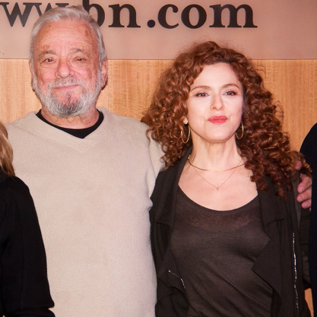 Stephen Sondheim and Bernadette Peters at 