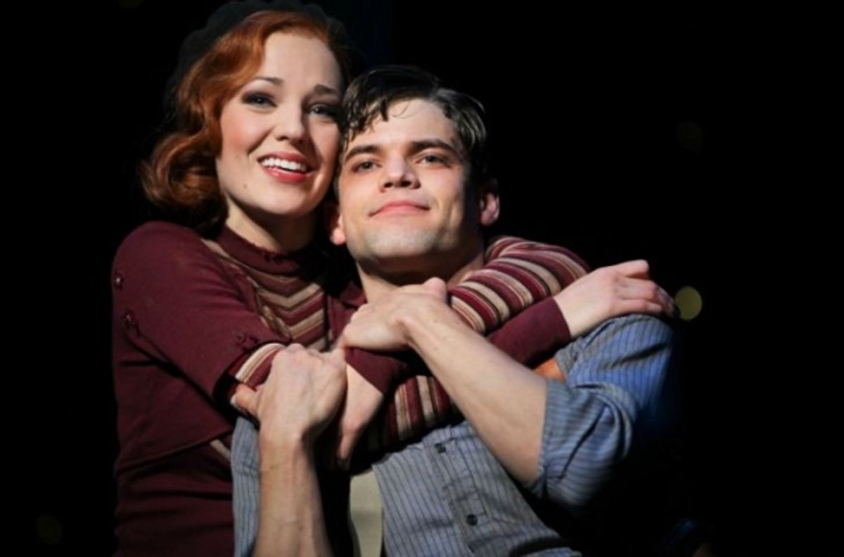Jeremy Jordan, Laura Osnes. Photo Credit: Nathan Johnson at 
