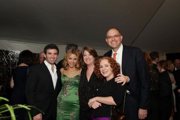 Kerry Butler and Jarrod Spector with Gala Honorees Leslie & Andy Abramowitz with Land Photo