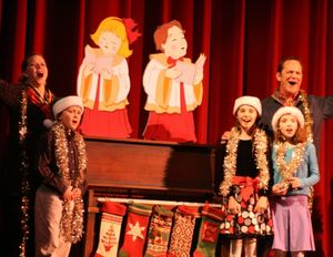 Children Danny Harrington, Cecilia Doherty and Anna Kraffmiller with Sarah Pfisterer  Photo