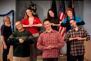 RMH Cast (L- R): Back Row: Boni McIntyre, Missy Moore, Jan Cleveland Front Row: Tim F Photo