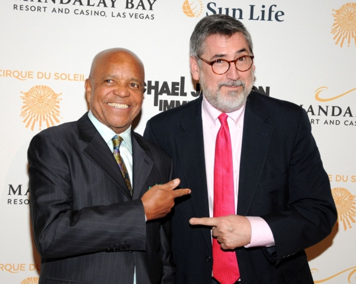Berry Gordy and John Landis at Michael Jackson THE IMMORTAL World Tour - Red Carpet!