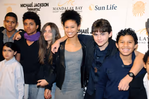 Blanket Jackson, Paris Jackson and Prince Jackson with friends Photo