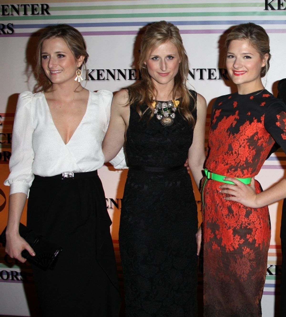 Grace Gummer, Mamie Gummer, Louisa Gummer at 