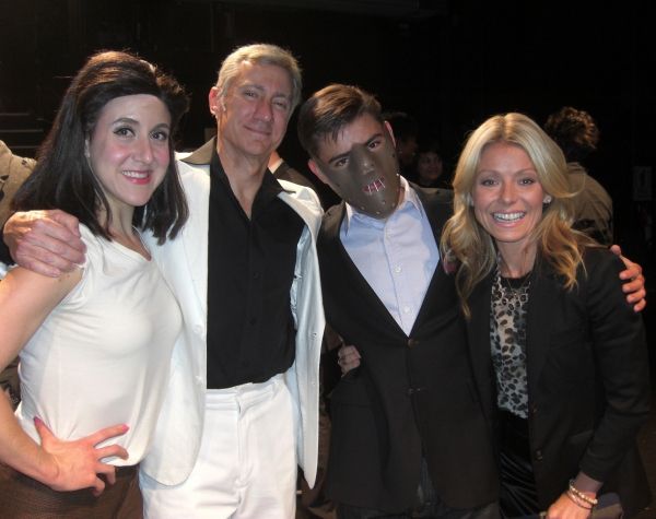 Photo Flash: Kelly Ripa and John Kander visit SILENCE! The Musical Photo Flash: Kelly Ripa and John Kander visit SILENCE! The Musical Image