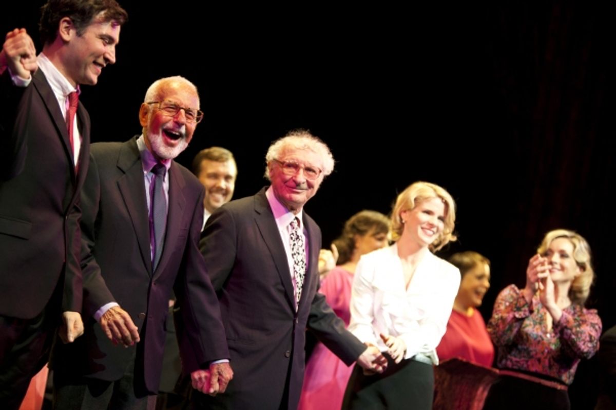 Josh Radner, Joe Masteroff, Sheldon Harnick, Kelli O'Hara and Jane Krakowski at 