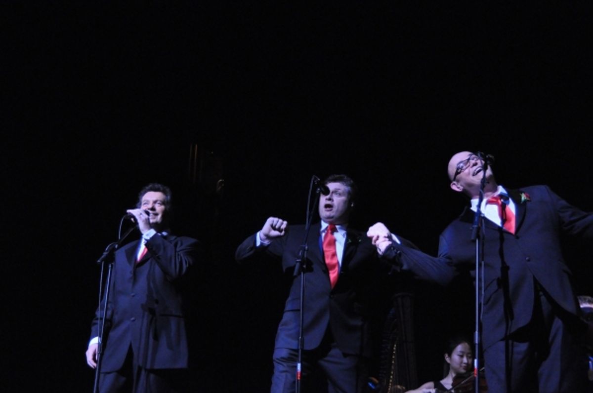 Finbar Wright, Anthony Kearns and Ronan Tynan at 