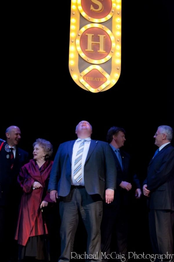 Mayor Rob Ford and the new Ed Mirvish Marquee Photo