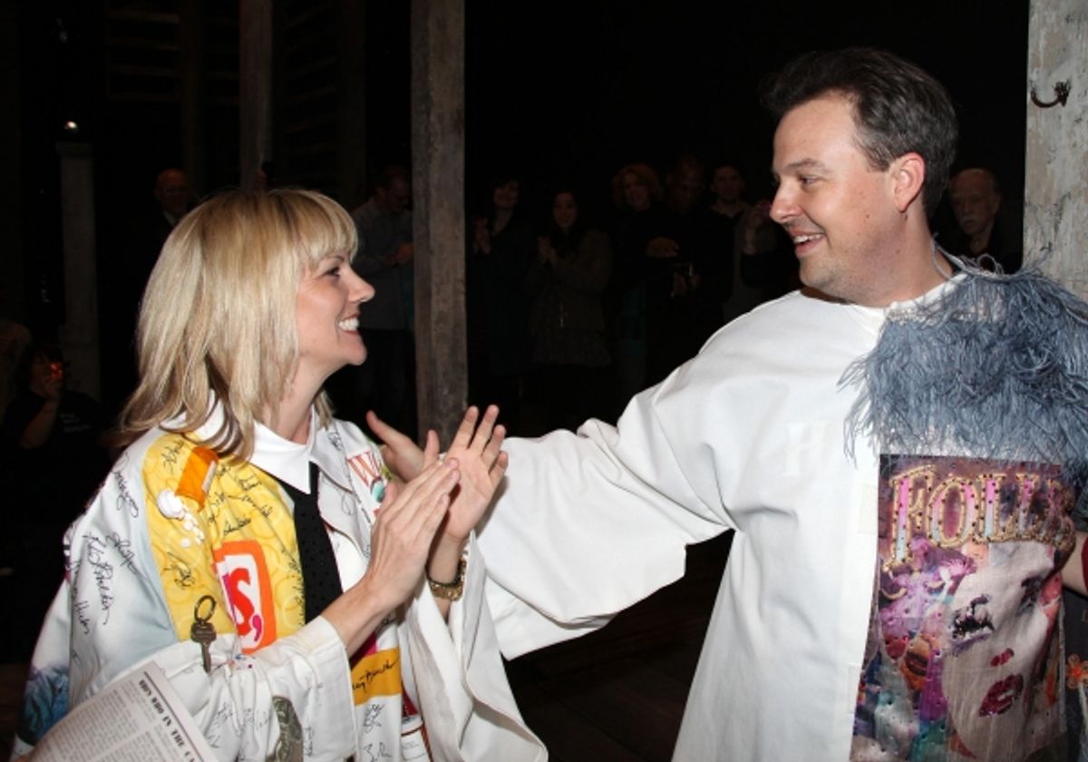 'Follies' Recepient Jennifer Foote & 'Bonnie & Clyde' Recepient Tad Wilson at Inside the BONNIE & CLYDE Gypsy Robe Ceremony!