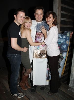 Tad Wilson ('Bonnie & Clyde' Recepient) with cast members Photo