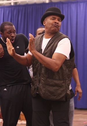 David Alan Grier & Joshua Henry with the Company  Photo