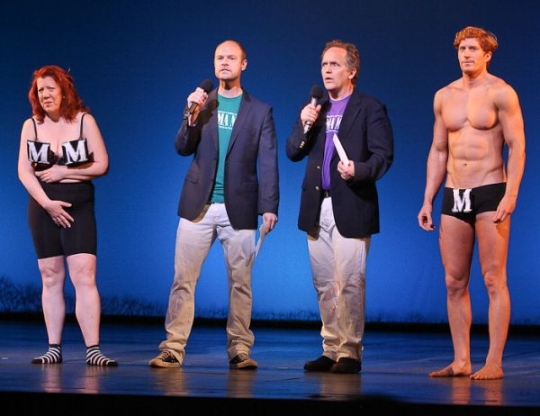 Jennifer Perry, John Hemphill, David Beach and Jordan Dean in the Mamma Mia Presentat Photo