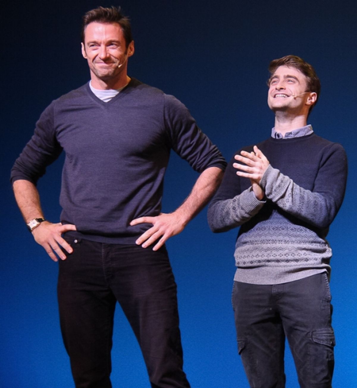 Hugh Jackman and Daniel Radcliffe at 