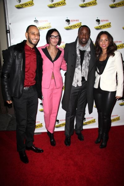 Swizz Beatz, Guest, Malik Yoba & Alicia Keys  Photo