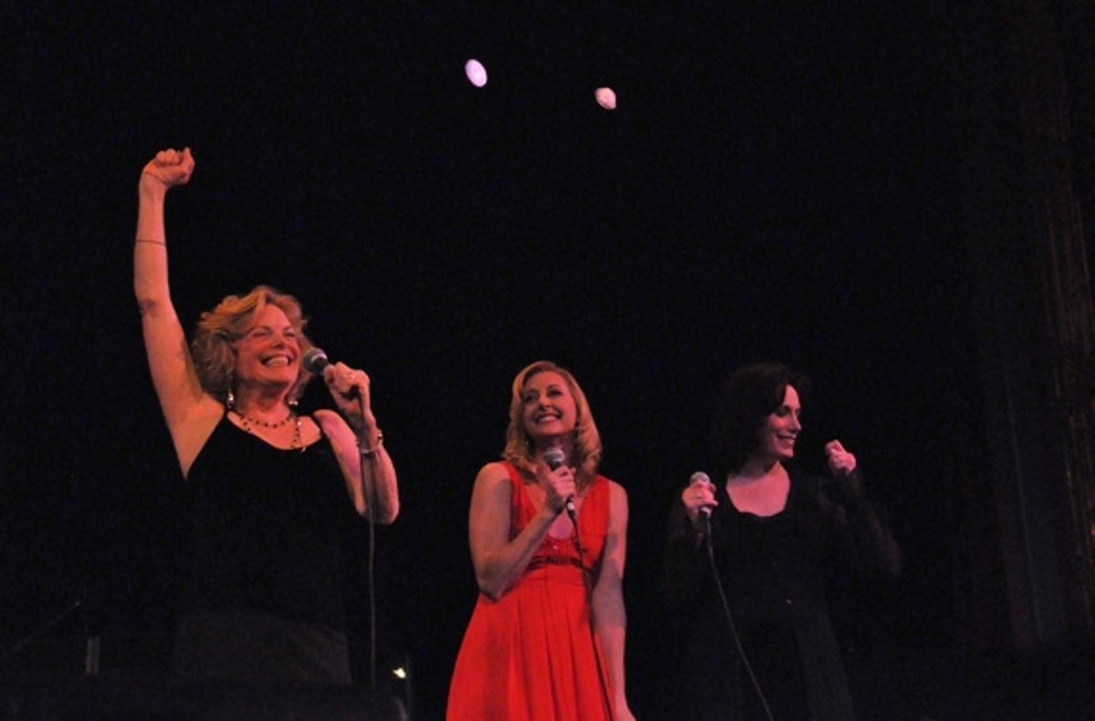 Carole Demas, Rita Harvey and Andrea Rivette at 