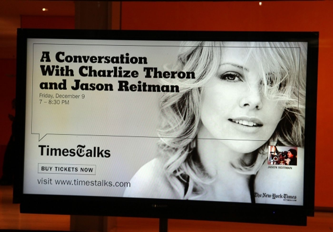 Photo Coverage: TimesTalks with Charlize Theron and Director Jason Reitman!  Image