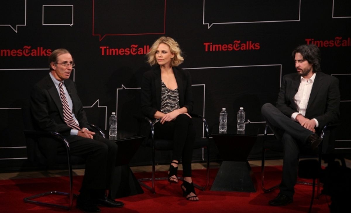 Charlize Theron & Jason Reitman with Charles McGrath at 